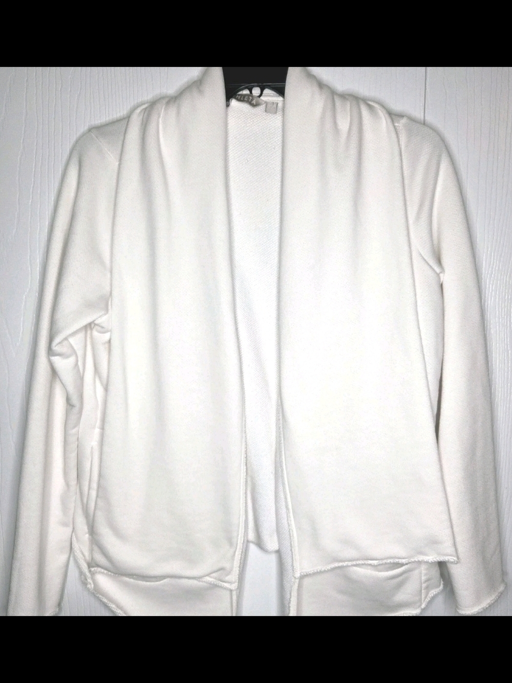 ATHLETA Women's Tranquility White Wrap Open Cardigan Activewear-M
